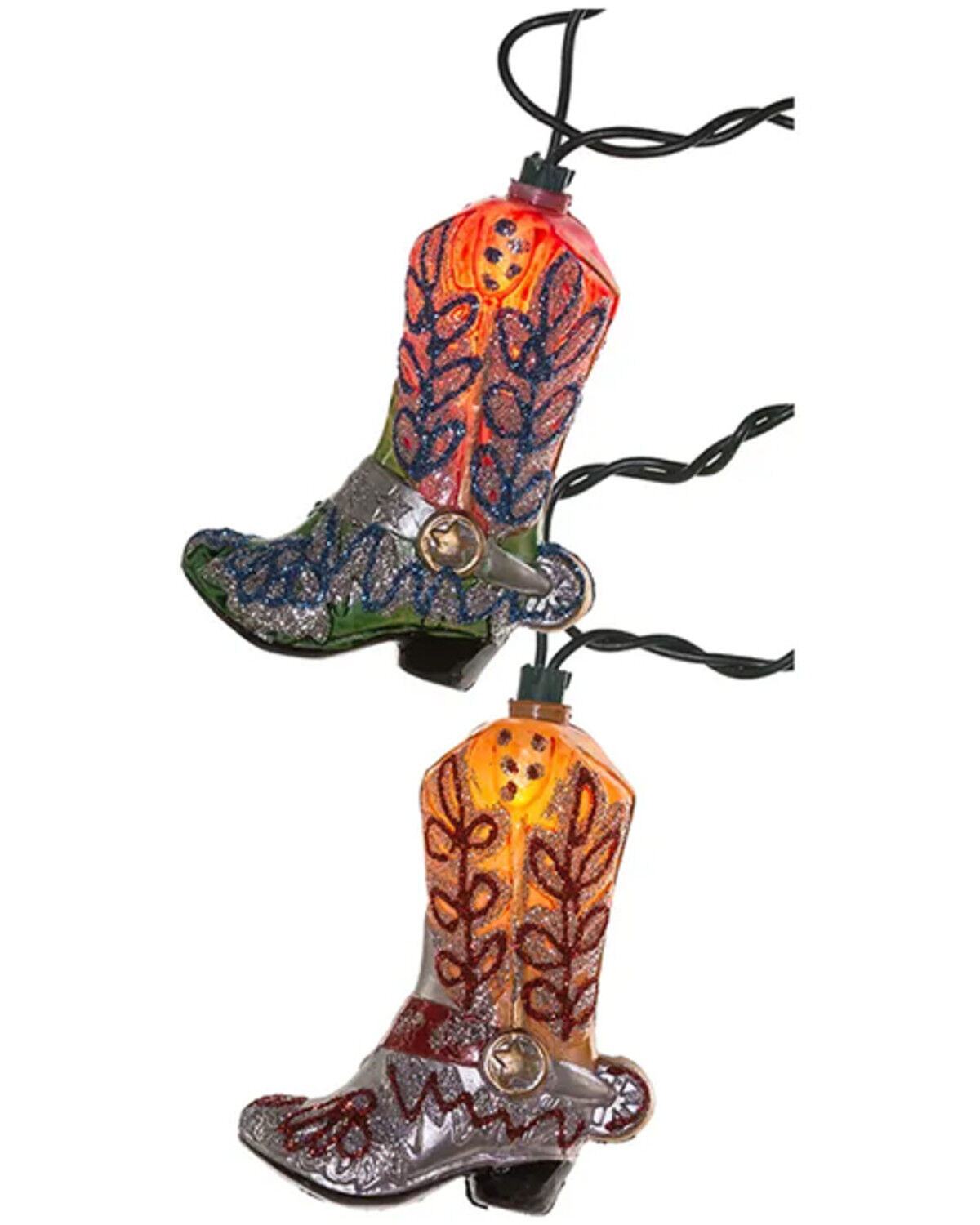 Image #2 - Kurt Adler Cowboy Boot String Light Set, Multi, hi-res