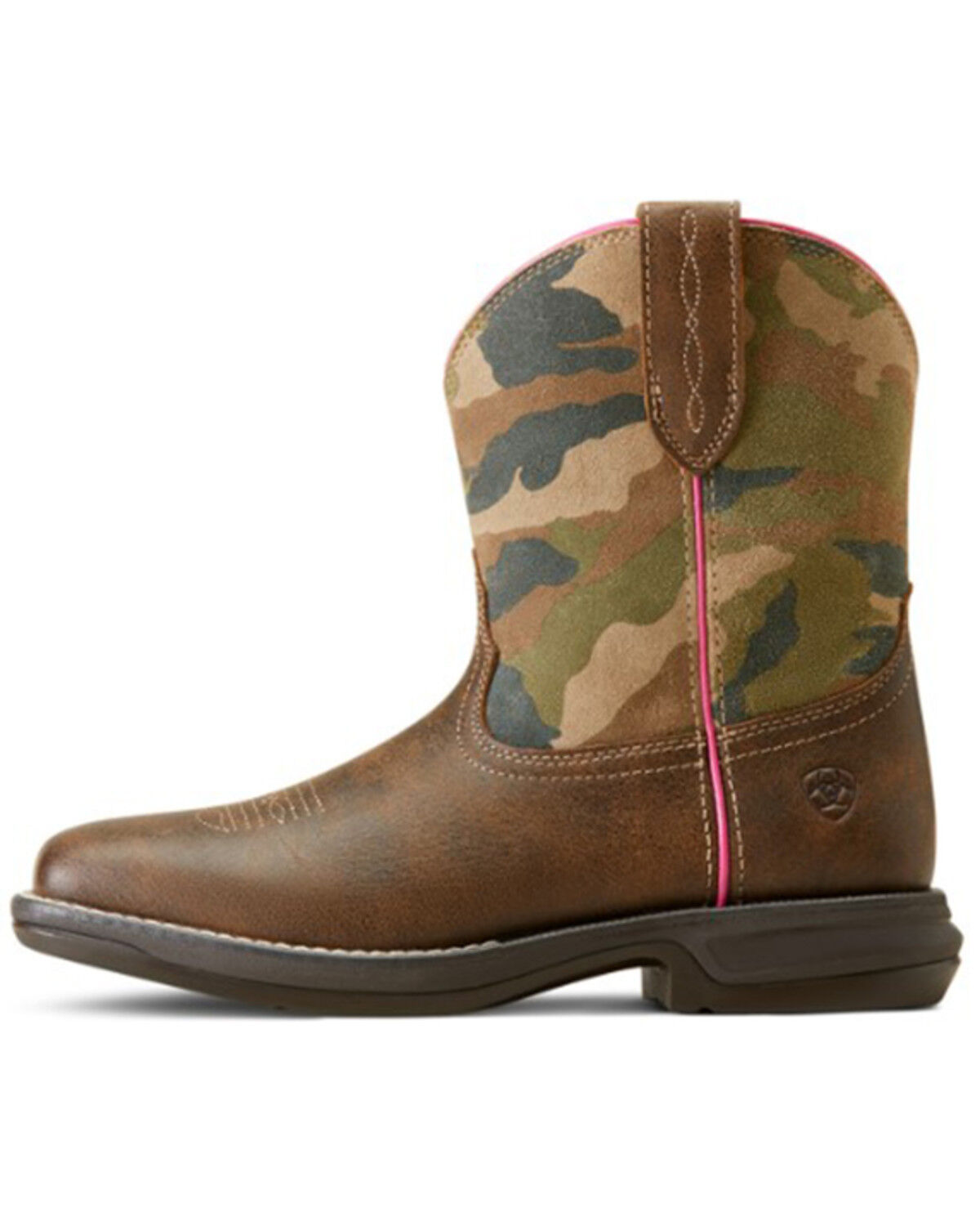 Image #2 - Ariat Women's Anthem Shortie Western Boots - Square Toe, Brown, hi-res