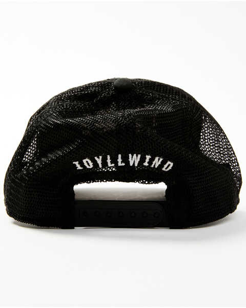 Image #3 - Idyllwind Women's Bad Ass Woman Embroidered Mesh Back Ball Cap, Black, hi-res