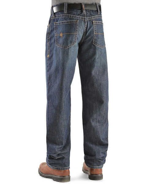 Ariat Men's Flame Resistant Loose Fit Shale Work Jeans - Big, Indigo, hi-res