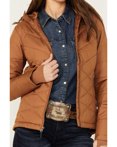 Image #3 - Columbia Women's Heavenly™ Long Hooded Jacket, Copper, hi-res