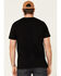Rock & Roll Denim Men's Texas Flag Logo Graphic T-Shirt , Black, hi-res