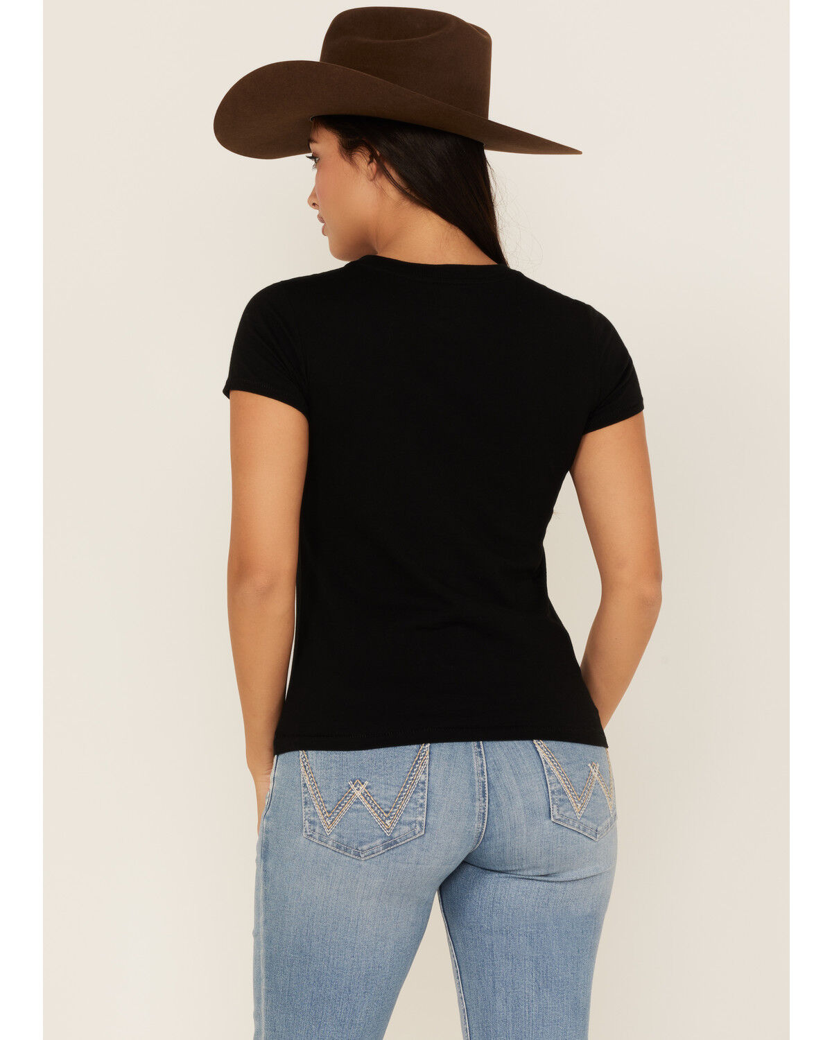 Image #4 - RANK 45® Women's Southwestern Serape Logo Graphic Tee, Black, hi-res