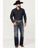 Image #1 - Cody James Men's Dark Wash Moonlight Relaxed Bootcut Stretch Denim Jeans, Dark Wash, hi-res