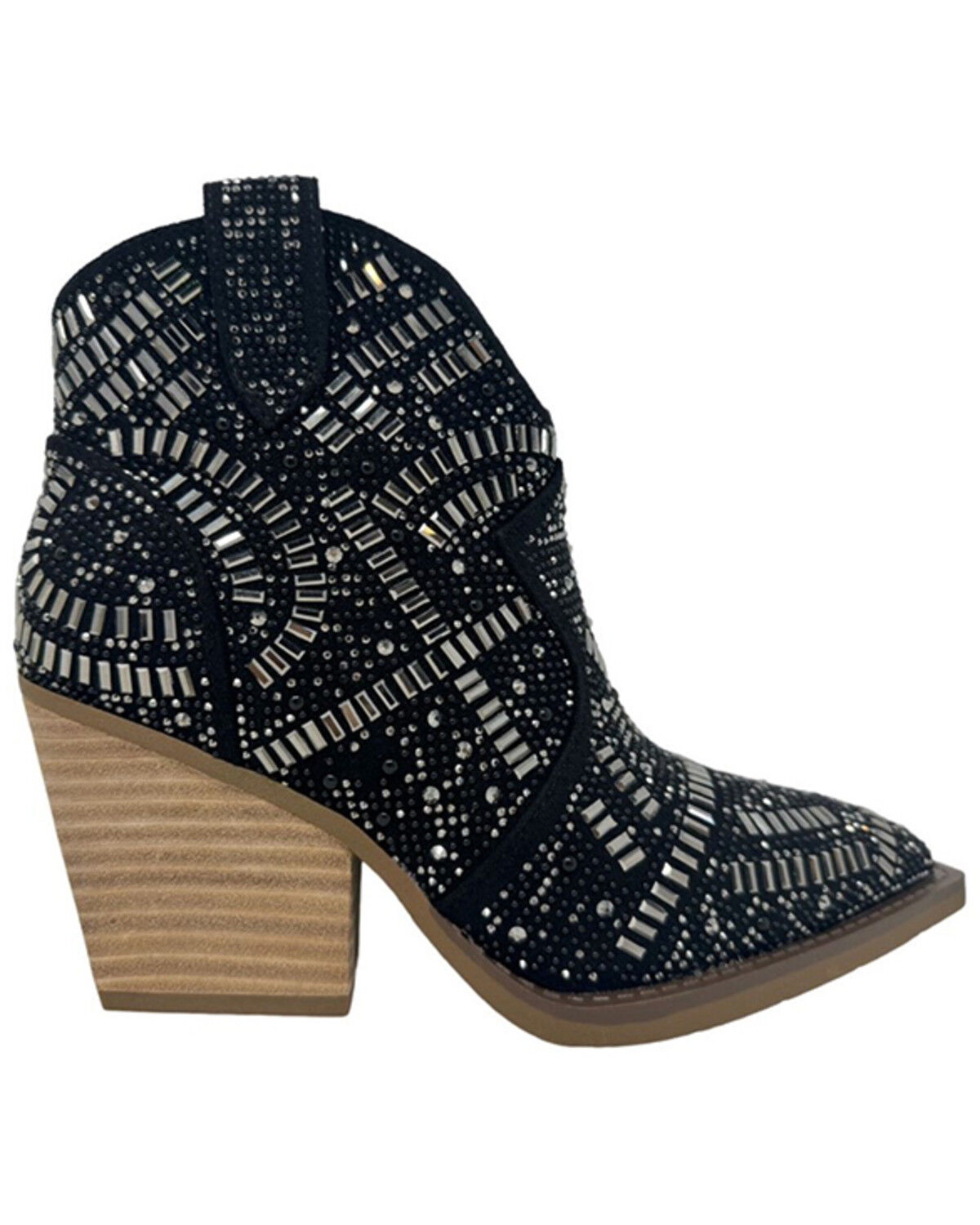Image #1 - Very G Women's One Day Fashion Booties - Snip Toe, Black, hi-res