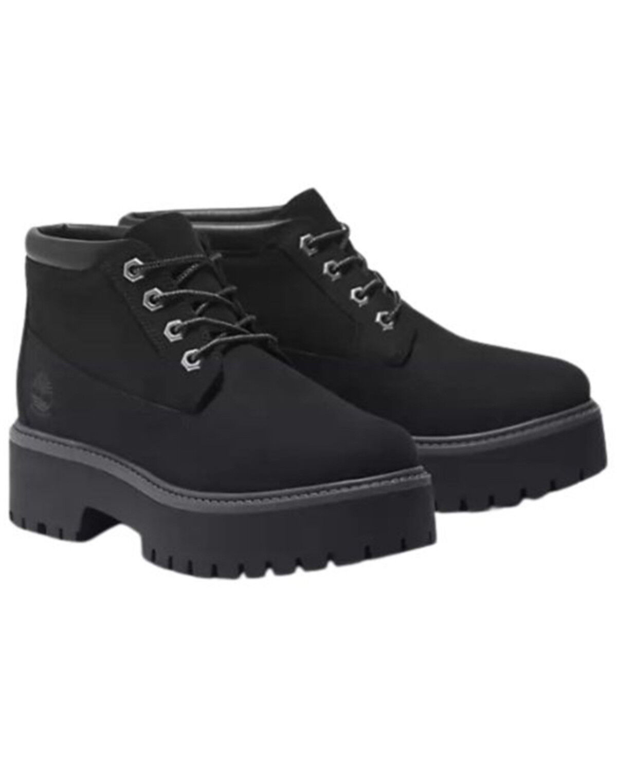 Image #1 - Timberland Women's Stone Street Platform Waterproof Boots - Soft Toe, Jet Black, hi-res