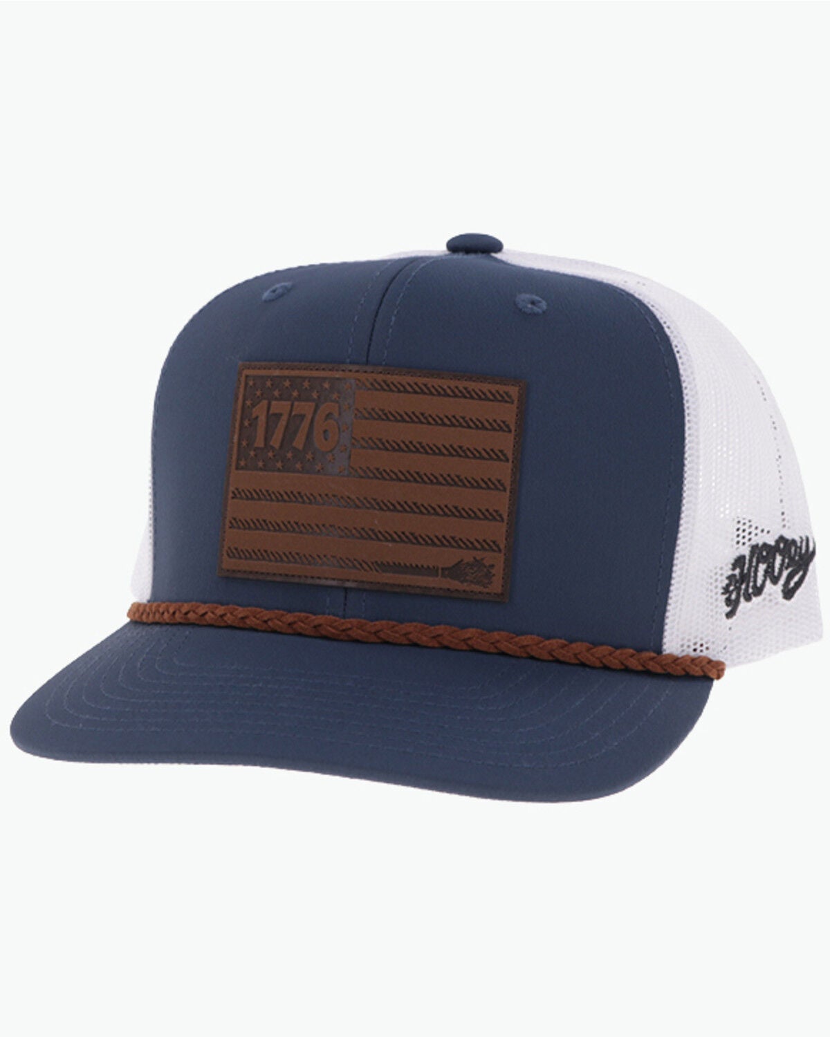Hooey Men's Liberty 1776 Patriotic Ball Cap, Blue/white, hi-res