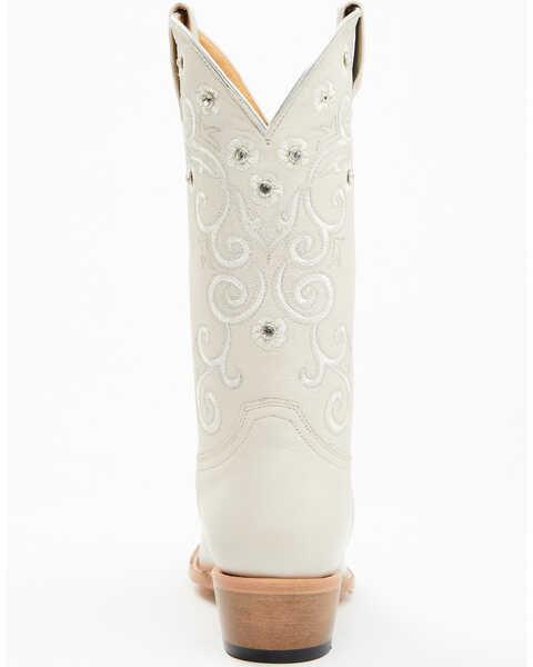 Image #5 - Shyanne Women's Victoria Hueso Studded Stitched Western Boots - Snip Toe , White, hi-res