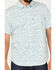 Image #3 - Levi's Men's Classic Swirly Floral Print Short Sleeve Button Down Shirt , Blue, hi-res