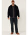 Image #2 - Hawx Men's Navy Pro Insulated Hooded Zip-Front Bomber Work Jacket, Navy, hi-res