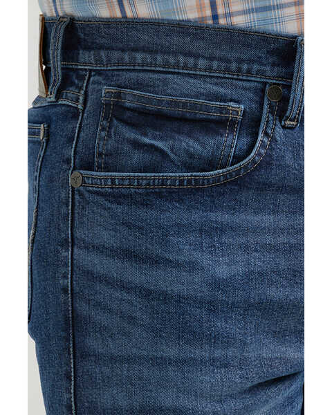 Image #2 - Wrangler 20X Men's Warren Medium Wash Slim Straight Stretch Denim Jeans - Tall , Medium Wash, hi-res