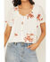 Image #3 - Wild Moss Women's Embroidered Tie-Front Top, White, hi-res