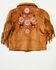 Image #1 - Fornia Toddler Girls' Horse Embroidered Fringe Jacket, Camel, hi-res