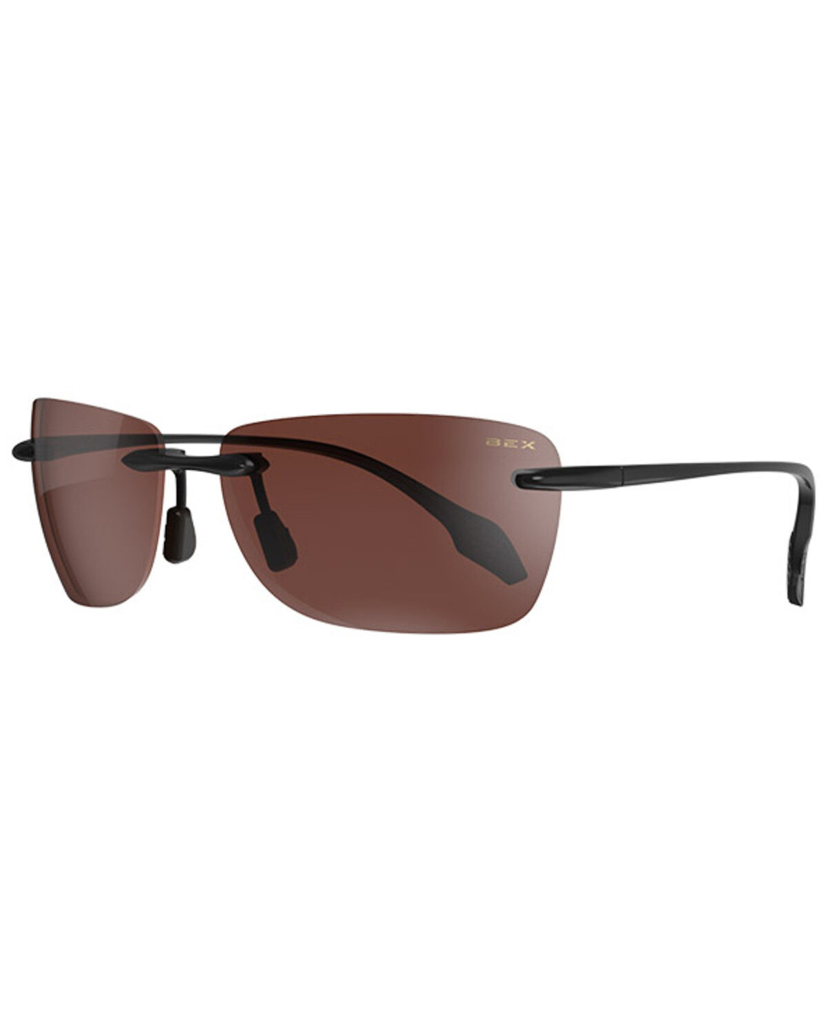 Image #1 - Bex Jaxyn X Sunglasses, Black/brown, hi-res