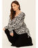 Image #1 - Show Me Your Mumu Women's Zebra Print Hug Me Pullover Sweater, Multi, hi-res