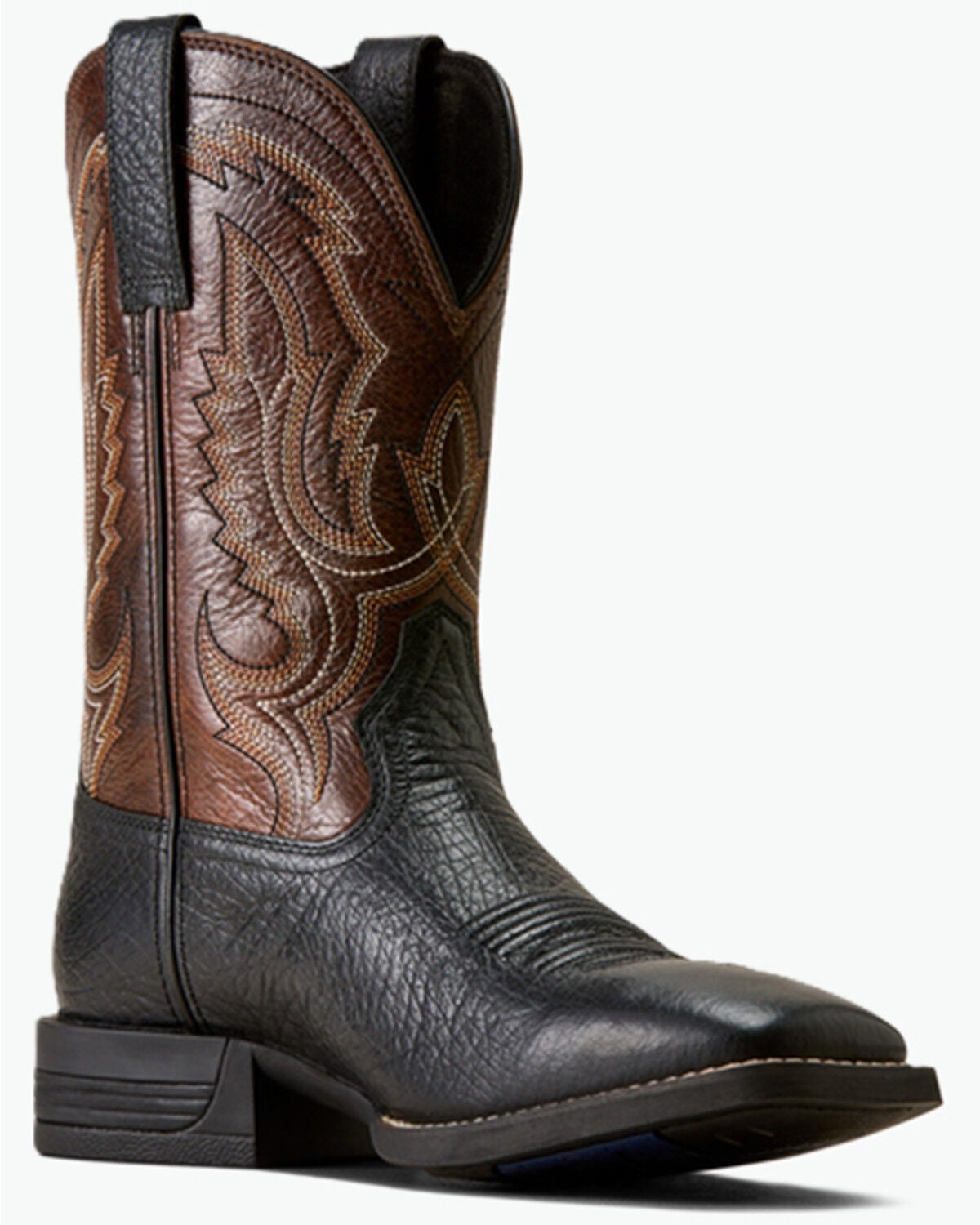 Image #1 - Ariat Men's Steadfast Performance Western Boots - Broad Square Toe, Black, hi-res