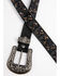 Image #2 - Shyanne Women's Black Two Tone Criss Cross Studded Belt, , hi-res