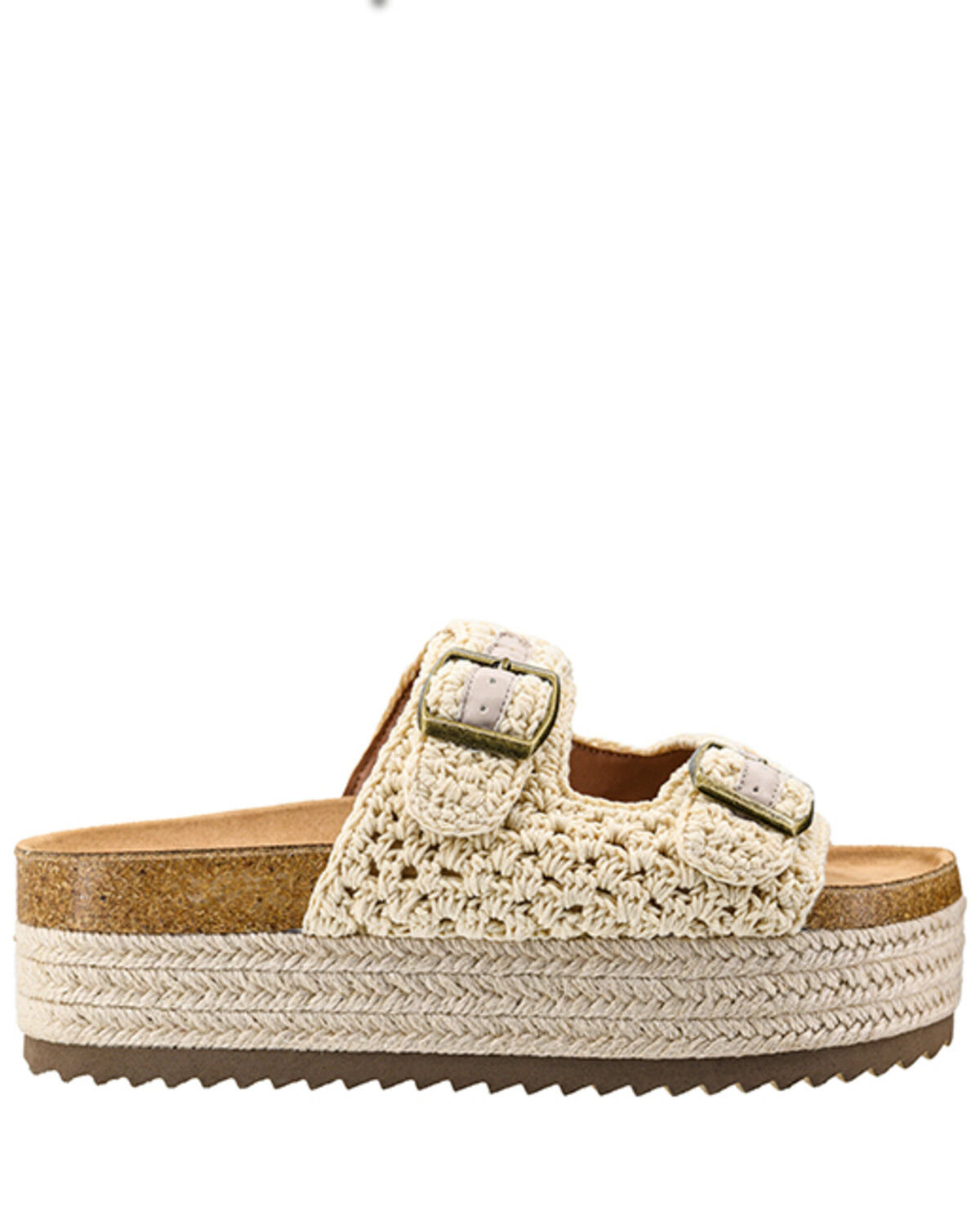 Image #2 - Hey Girl by Corkys Women's No Filter Platform Sandals, Natural, hi-res