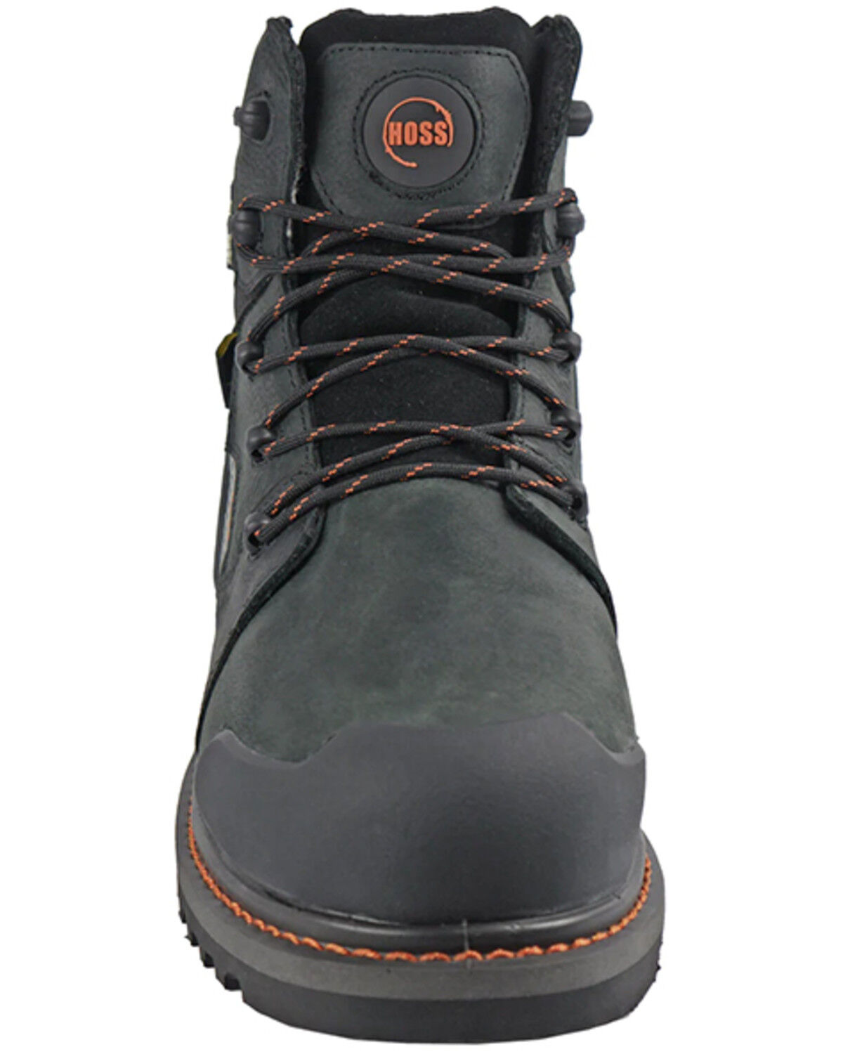 Image #4 - Hoss Men's Bronc 6" Lace-Up Waterproof Work Boots - Composite Toe, Black, hi-res