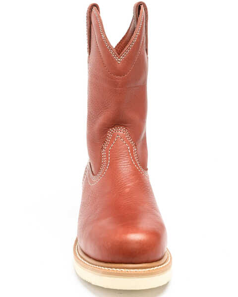 Image #2 - Hawx Men's 10" Grade Work Boots - Composite Toe, Red, hi-res