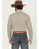 Image #4 - Gibson Trading Co Men's Bullseye Geo Print Long Sleeve Button-Down Western Shirt, Ivory, hi-res