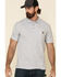 Carhartt Men's Contractors Pocket Short Sleeve Work Polo Shirt, Hthr Grey, hi-res