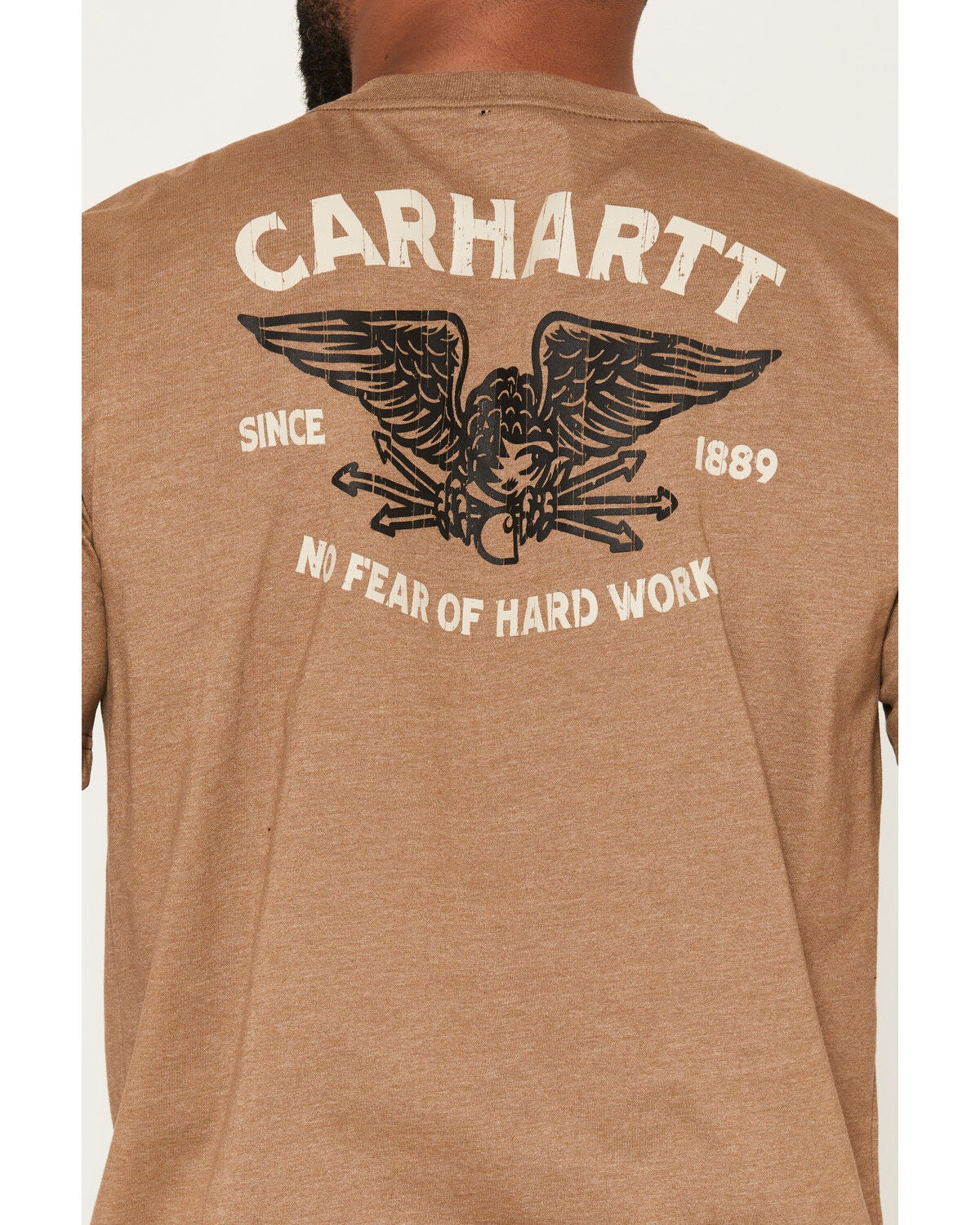 Image #4 - Carhartt Men's Eagle Back Short Sleeve Graphic Work T-Shirt, Olive, hi-res