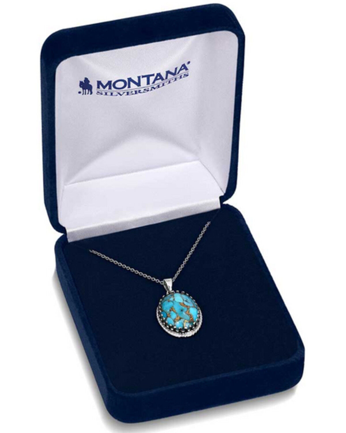 Image #3 - Montana Silversmiths Women's Wisdom Of The West Turquoise Necklace, Silver, hi-res