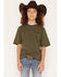 Image #2 - Ariat Boys' Serape Shield Short Sleeve Graphic T-Shirt, Green, hi-res