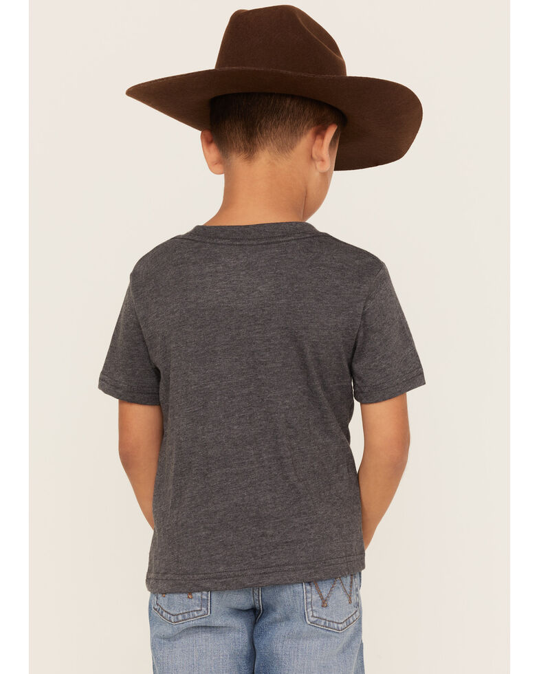 Wrangler Boys' Logo Graphic T-Shirt, Charcoal, hi-res