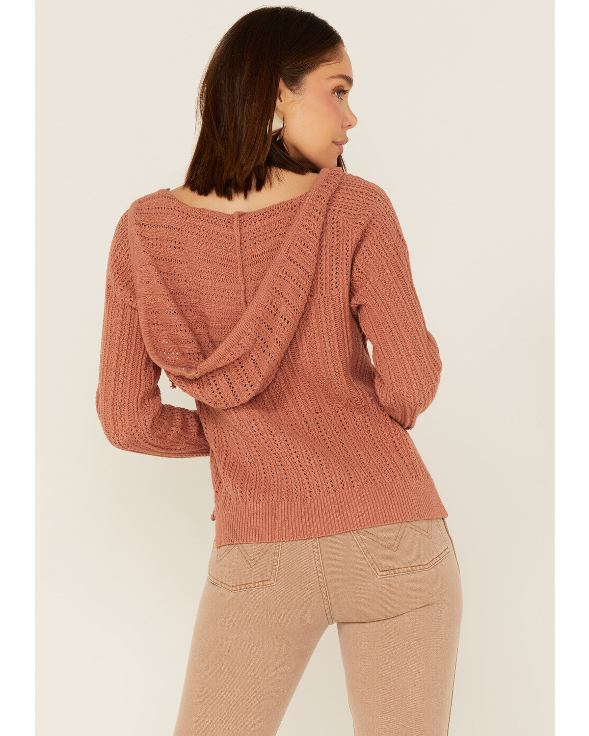 Image #3 - Heartloom Women's Devin Knit Hoodie, Rust Copper, hi-res
