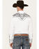 Image #4 - Rodeo Clothing Men's Embroidered Long Sleeve Snap Western Shirt, White, hi-res