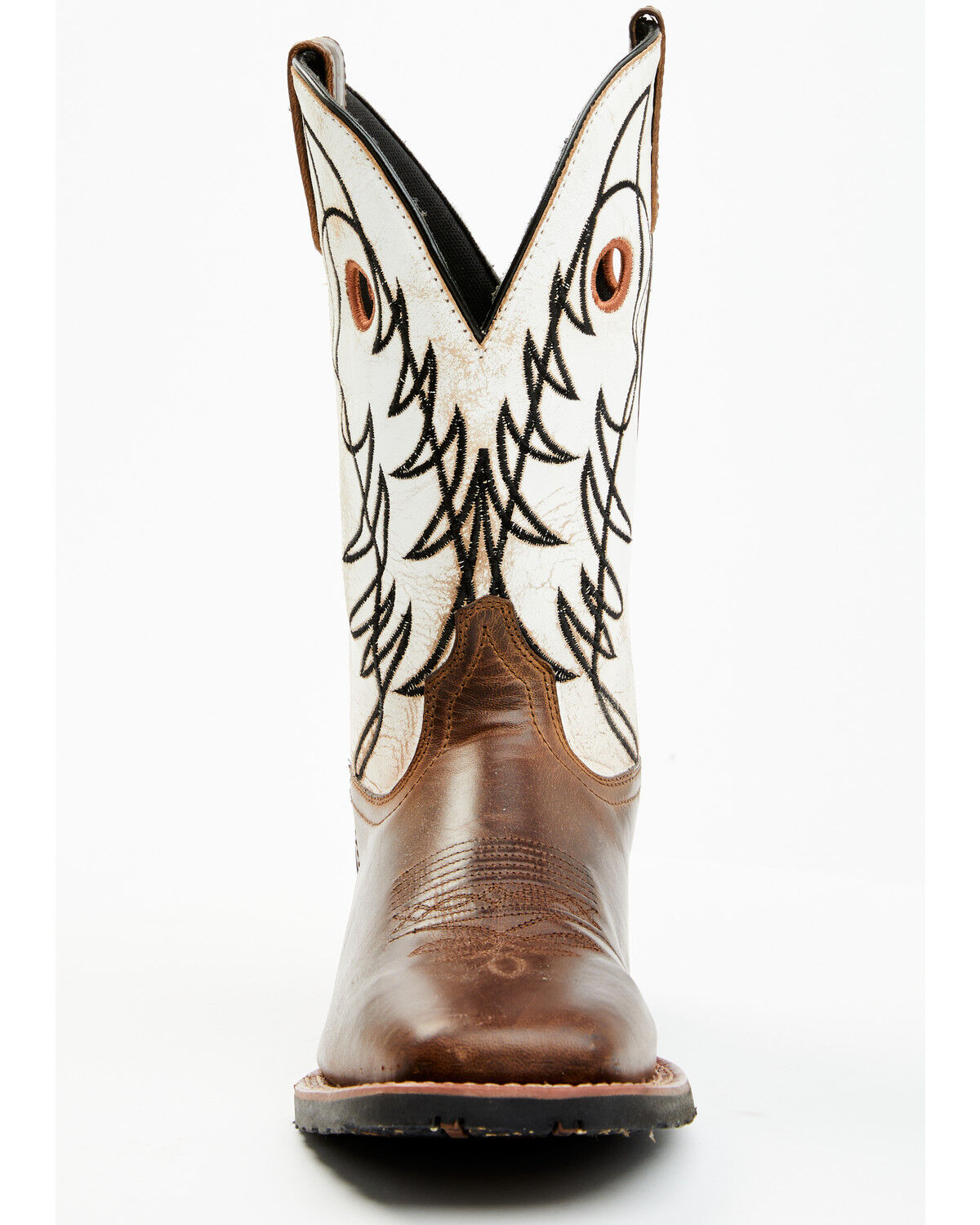 Image #4 - Laredo Men's Ripley Western Performance Boots - Broad Square Toe, Brown, hi-res