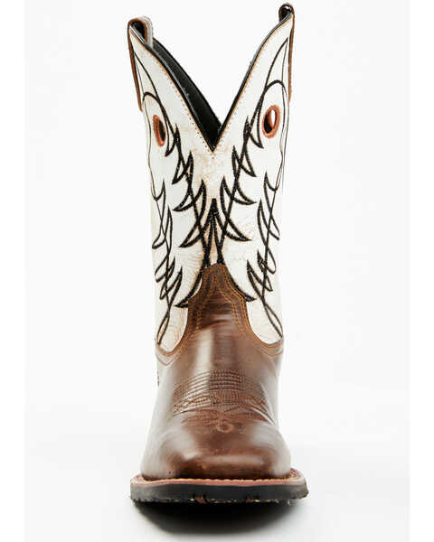 Laredo Men's Ripley Western Performance Boots - Broad Square Toe, Brown, hi-res