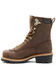 Image #3 - Hawx Men's 8" Waterproof Logger Boots - Steel Toe, Dark Brown, hi-res