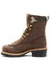 Hawx Men's 8" Waterproof Logger Boots - Steel Toe, Dark Brown, hi-res