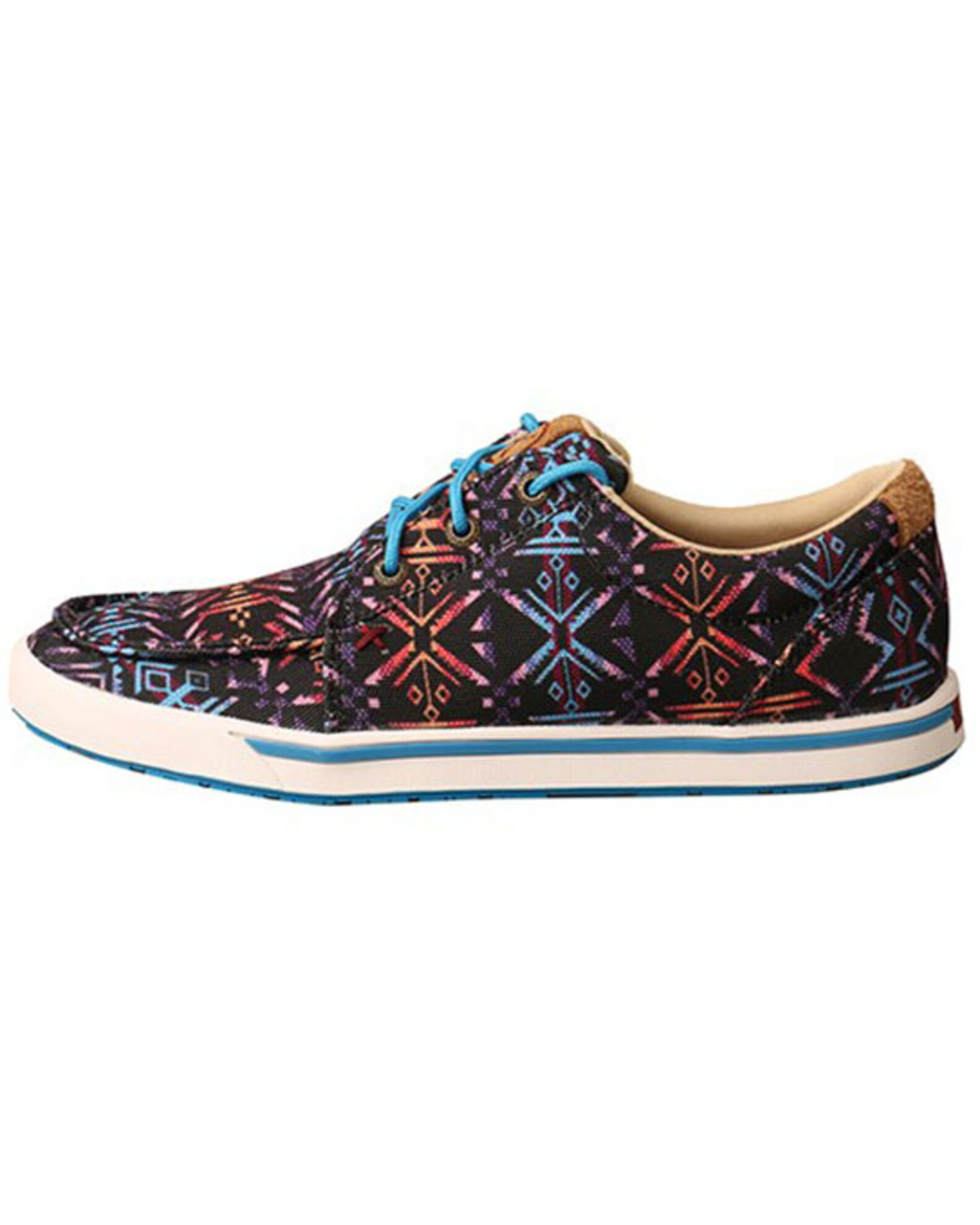 Image #3 - Twisted X Women's Southwestern Casual Shoes - Moc Toe, Blue, hi-res