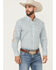 Image #2 - Ariat Men's Team Franklin Geo Print Long Sleeve Button-Down Western Shirt - Big, Blue, hi-res