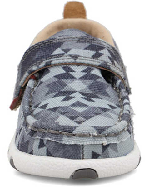 Image #4 - Hooey by Twisted X Infant Driving Moc Shoes - Moc Toe, Grey, hi-res