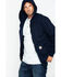 Image #3 - Carhartt Men's Zip-Front Heavyweight FR Work Jacket - Big & Tall , Navy, hi-res