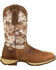 Image #2 - Rebel by Durango Men's Desert Camo Western Performance Boots - Square Toe , Brown, hi-res