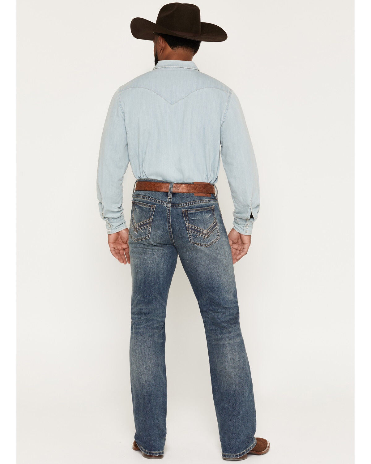 Image #3 - Cody James Men's Denver Wash Wyatt Slim Bootcut Stretch Denim Jeans, Medium Wash, hi-res