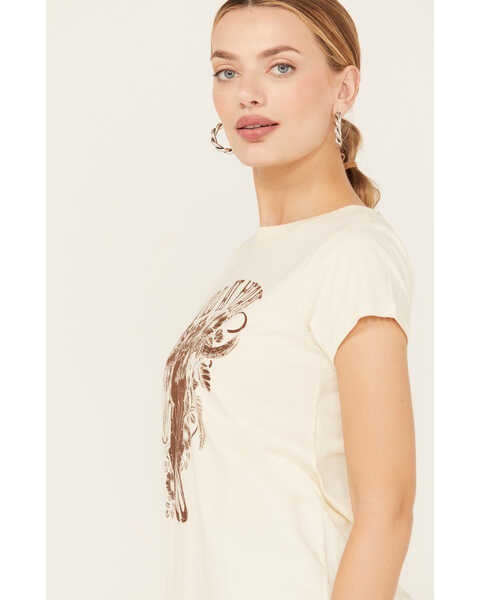 Image #2 - Shyanne Women's Wild At Heart Short Sleeve Graphic Tee, Cream, hi-res