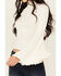 Shyanne Women's Rib Knit Mock Neck Bell Sleeve Top , Cream, hi-res