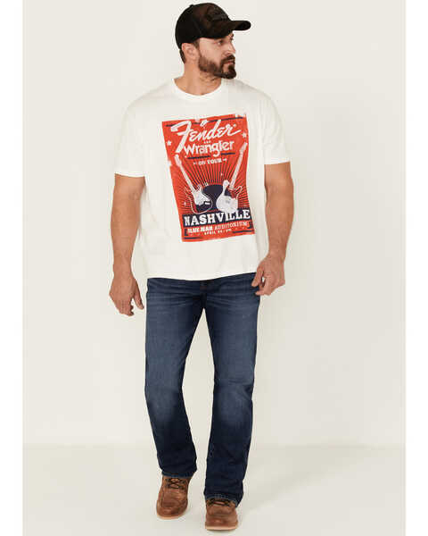 Image #2 - Wrangler X Fender Men's On Tour Nashville Vintage Graphic T-Shirt  , White, hi-res