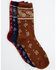 Image #2 - Boot Barn Women's Bandana Print Crew Socks - 3 Pack, Multi, hi-res