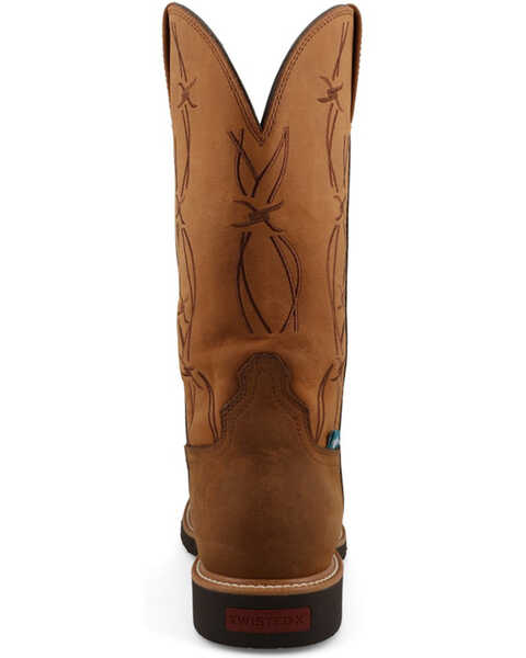 Image #5 - Twisted X Men's 12" Western Work Boots - Nano Toe , Taupe, hi-res