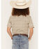 Image #4 - Cody James Boys' Mind Trap Geo Print Short Sleeve Pearl Snap Stretch Western Shirt, Gold, hi-res
