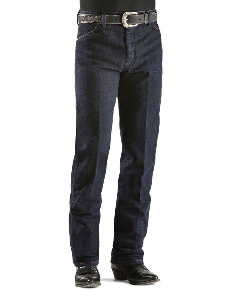 Wrangler Men's 13MWZ Silver Edition Cowboy Cut Original Straight Jeans, Dark Denim, hi-res