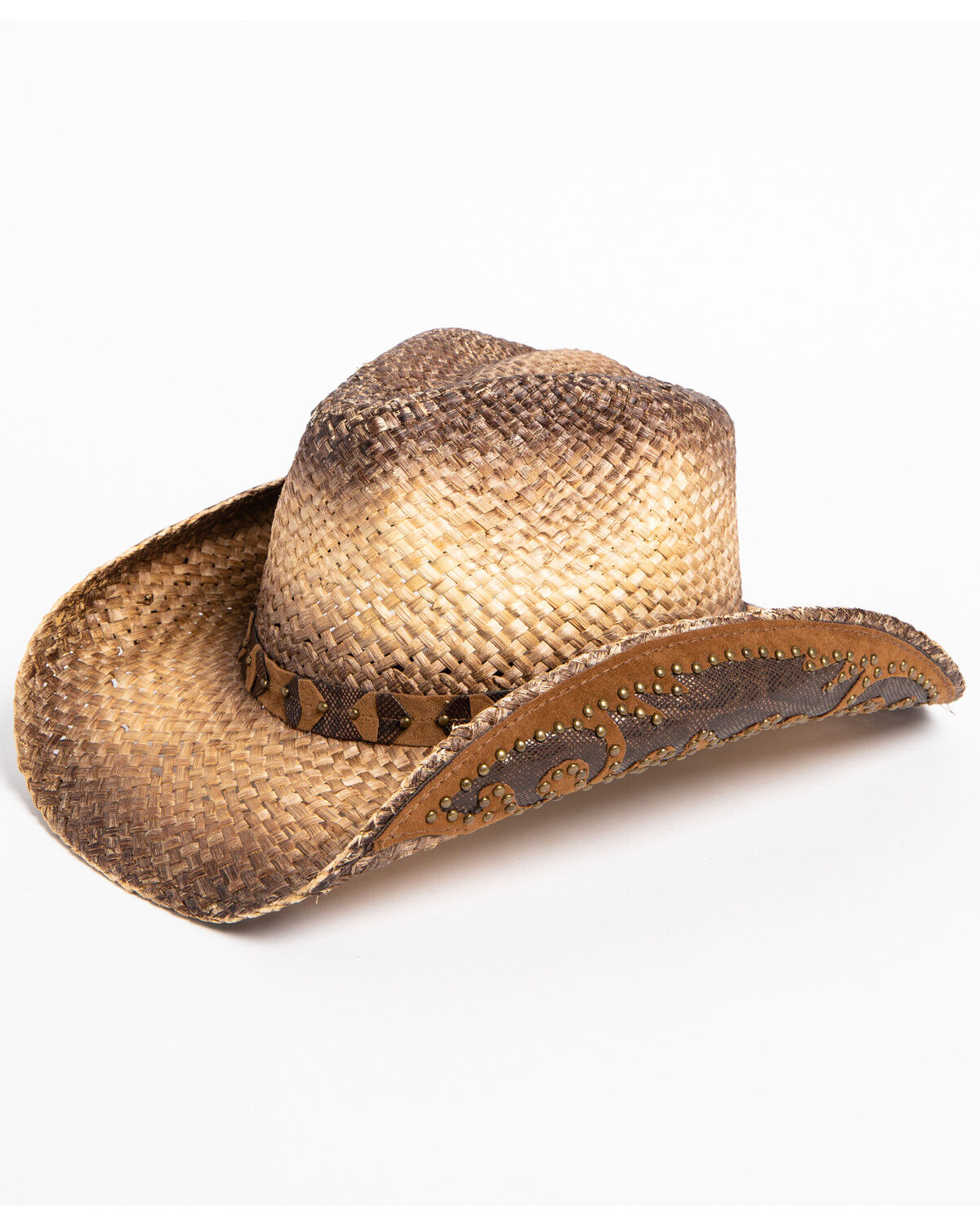 Image #1 - Shyanne Women's Rustic Straw Cowboy Hat, Brown, hi-res